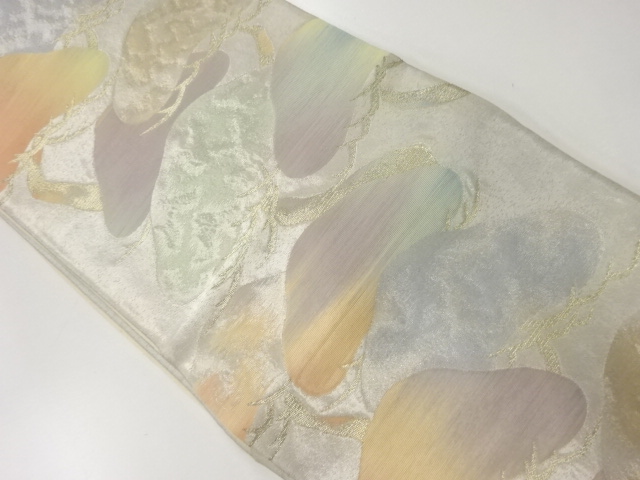 アンティーク　笠松模様織り出し袋帯